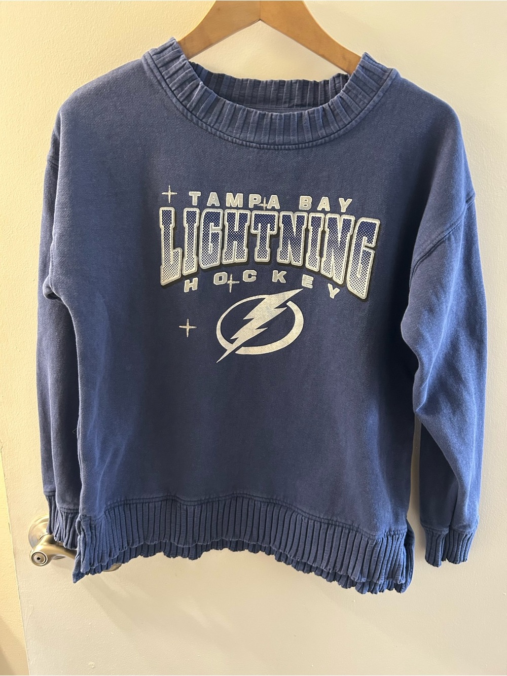 NHL Tampa Bay Lightning Navy Crewneck Sweatshirt